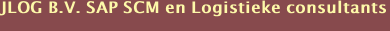 JLOG B.V. SAP SCM en Logistieke consultants